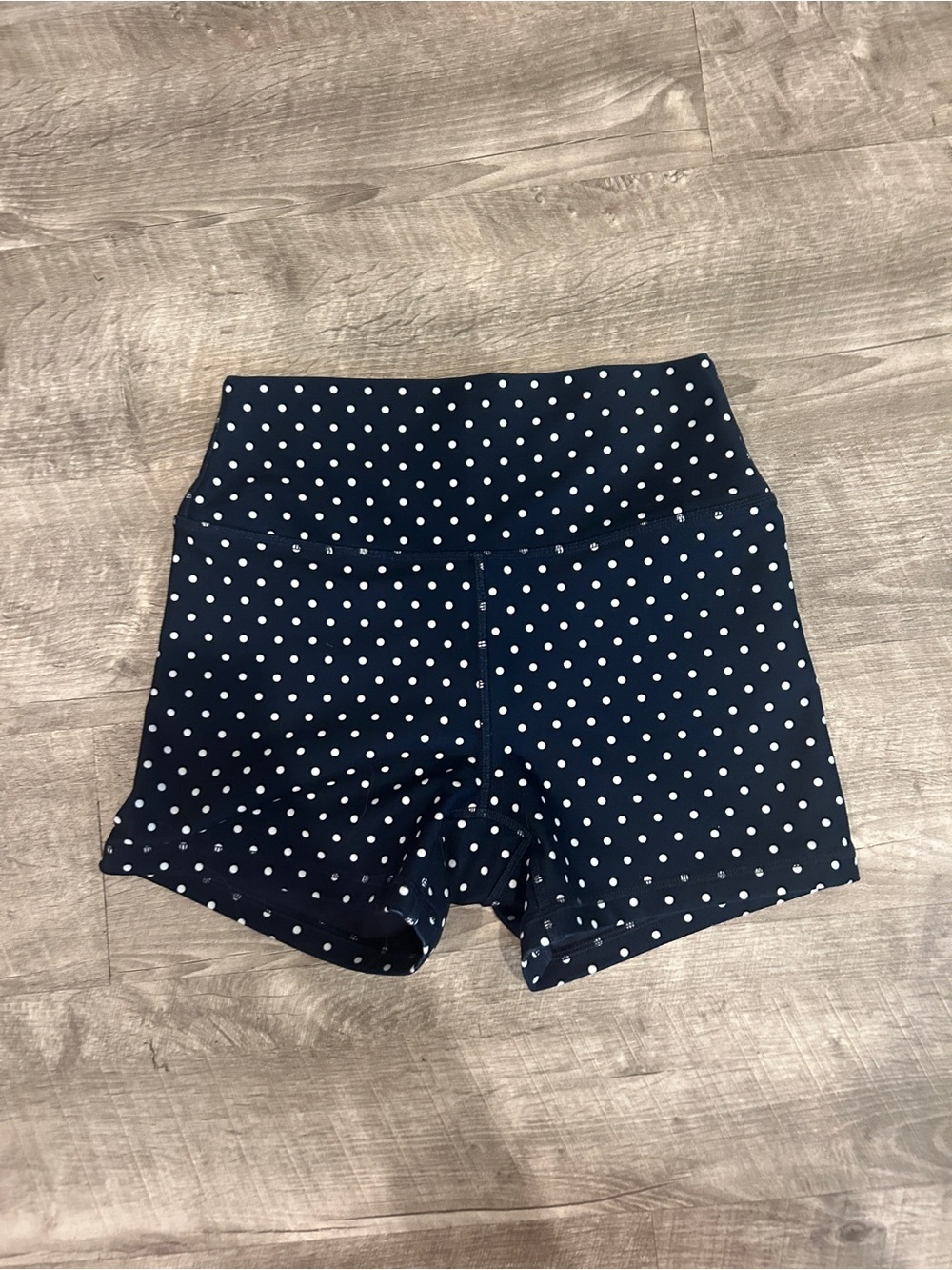 Gilly Hicks Navy Blue Polka Dot Bike Shorts